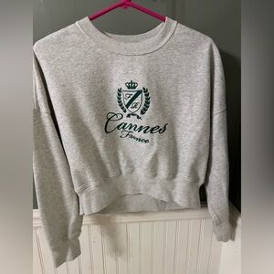 Abercrombie & Fitch Cream Soft AF Collection Sweatshirt Medium